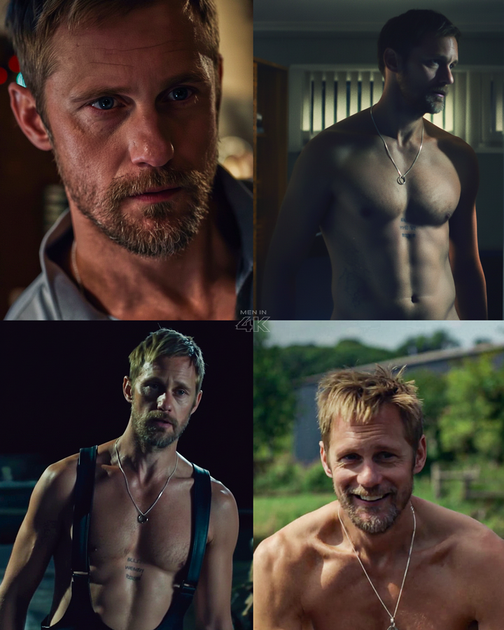 MENin4K's tweet photo. “So, for example, there was one close-up of a d*ck, a hard d*ck… like down the barrel of the lens. There’s definitely a raunchier version of this movie… what you’ve seen is the family-friendly version."

Alexander Skarsgård reveals there’s a “raunchier” cut of Pillion, but several scenes got removed, and there could be more edits ahead to ensure it gets a release in the U.S