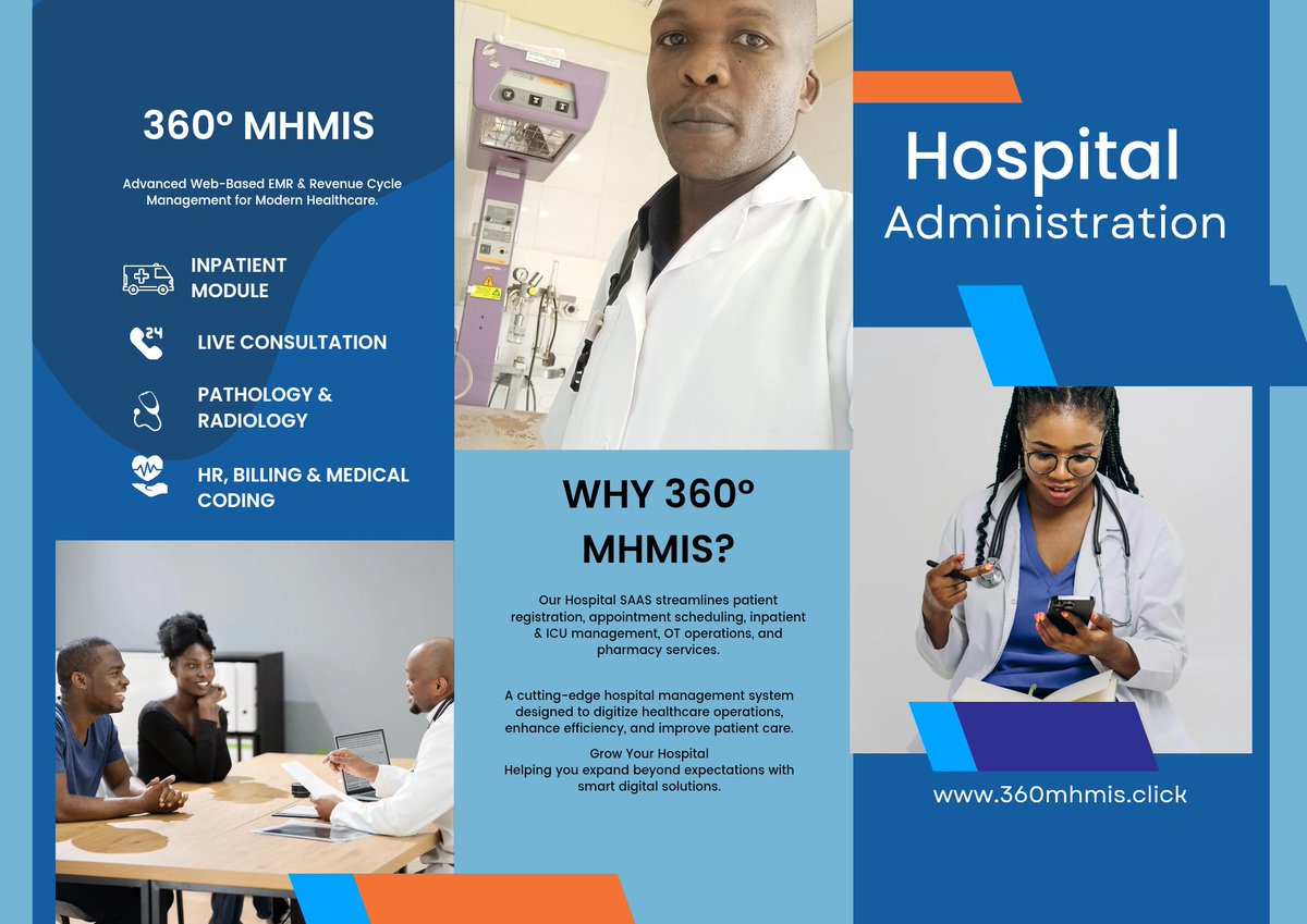 DocsExplainFM's tweet image. 1️⃣ Cut costs 💰
2️⃣ Reduce wait times ⏱️
3️⃣ Streamline workflows ⚙️
4️⃣ Boost patient care ❤️
5️⃣ Improve data accuracy 📊
6️⃣ Automate billing 💳
7️⃣ Manage inventory 📦

👉 Sign up today at 360mhmis.click

#HealthcareInnovation #HMIS #SmartHospitals #DigitalHealth 🚑