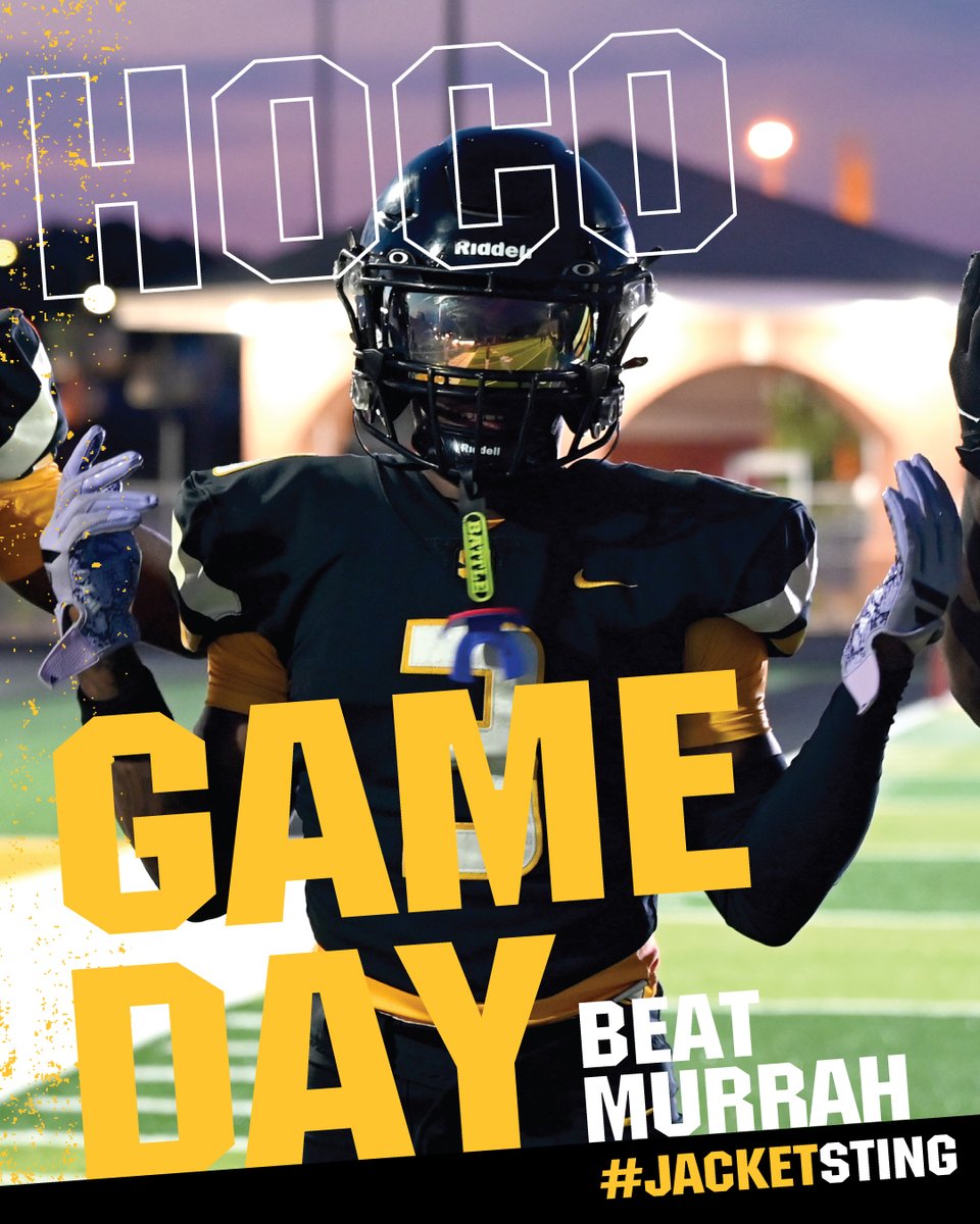 It's Homecoming '25 in Starkville! 
🆚Murrah
⏰7 p.m. (Gates open at 5:30 p.m.)
🎟️Gofan.co
💻SHSJackets.com