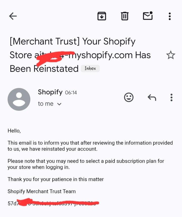 royalexpert_pro's tweet image. Before you hit “Submit appeal,” check what you’re sending.
I use a tested Shopify reinstatement template that actually works.
The appeal template I use has brought stores back after weeks of being disabled.

#shopify #dropshipping #shopifyhelp #shopifyterminated