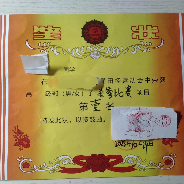 洼地学校运动会也是课程内容，我当观众。本以为是驴屌的狂欢，意外地有些惊喜。看到一些短发女人婋猛地竞争，大显第一性能力。观众席小屌子急眼得不行“还以为这组女子比赛有男的混合跑~”🤭哎呀，短发就克死你啦，那下次我不得不参加了。不过，本人获得张官方盖章的奖状，特此分享给媎们看看😆
