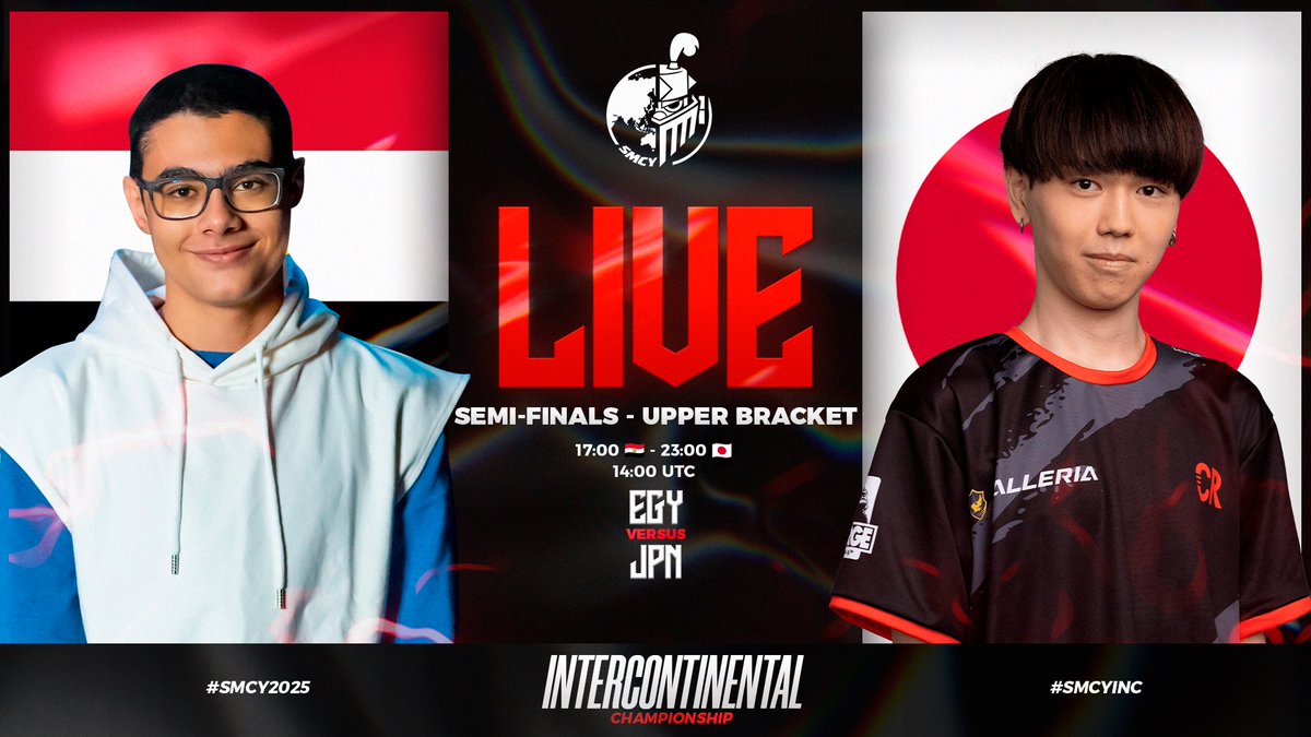 CR_Supremacy's tweet image. ๐ด ๐๐๐๐ - ๐๐๐๐๐๐
๐
๐ 
๐ฏ ๐๐๐๐ ๐ - ๐๐๐๐๐ ๐ โ๏ธ
LEGENDARY DUEL! โ๏ธ Two of the favorite squads of this edition face off in the semifinals! ๐ช๐ฌ Egypt and ๐ฏ๐ต Japan โ two absolute powerhouses, but only one will advance to the Upper Bracket Final against South Korea!โฆ