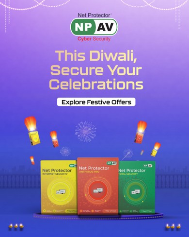 netprotector's tweet image. This Diwali, let safety sparkle too. ✨Secure your data, protect your peace.NPAV wishes you a safe celebration. 🔒

Offer Link - netprotector.net

(Net Protector, Diwali 2025, Cyber Security Awareness Month, NPAV, OTPScam, CyberSafety, Net Protected Life Sorted)