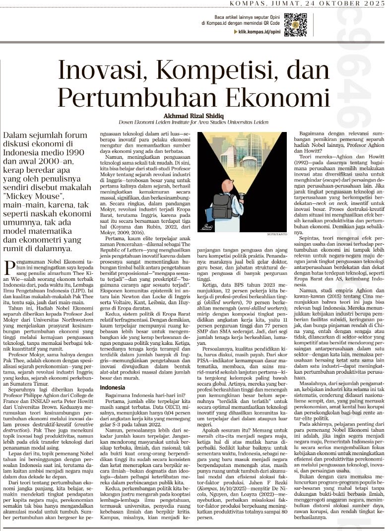 rizalshidiq's tweet image. With a nod to Pak Thee —- kompas.id/artikel/nobel-…