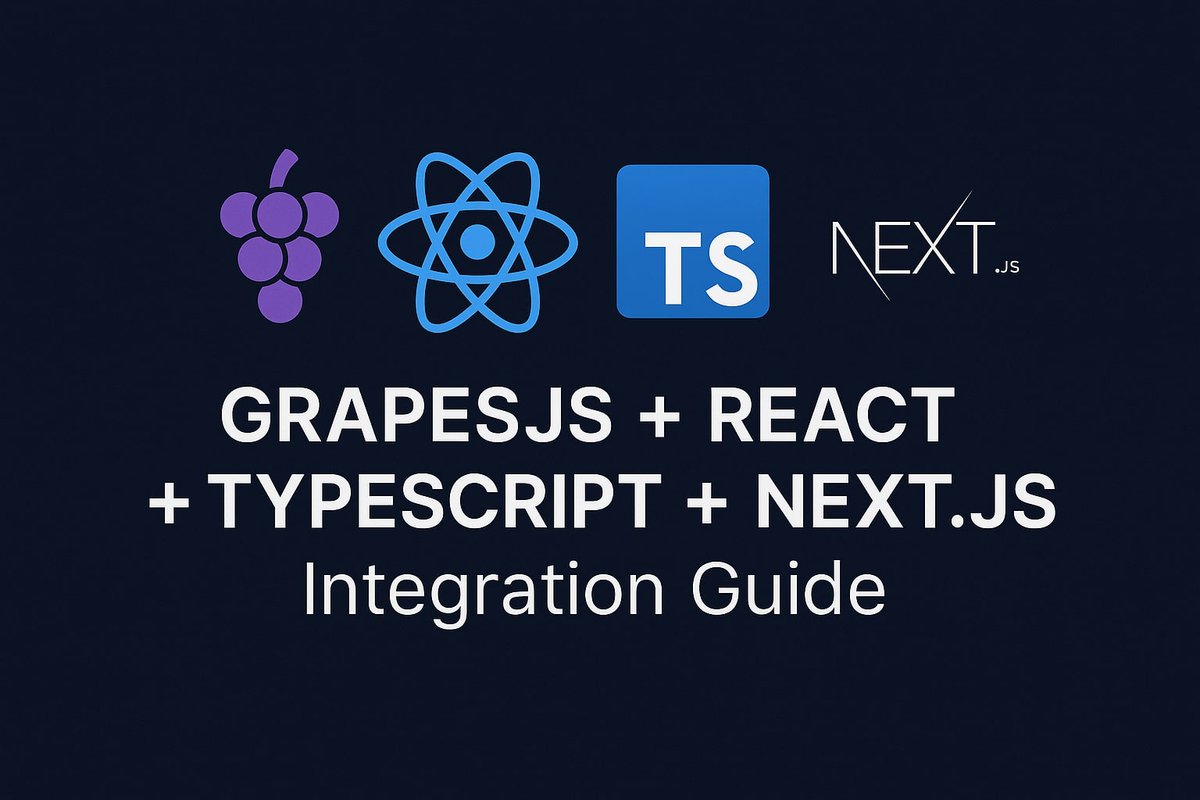 GjsMarket's tweet image. 🚀 New on gjs.market Blog
Master GrapesJS integration with React, TypeScript &amp;amp; Next.js 13+ using the official @grapesjs React package.
Build faster, cleaner visual editors for modern web apps.

Read:
gjs.market/blogs/integrat…

#GrapesJS #React #Nextjs #TypeScript