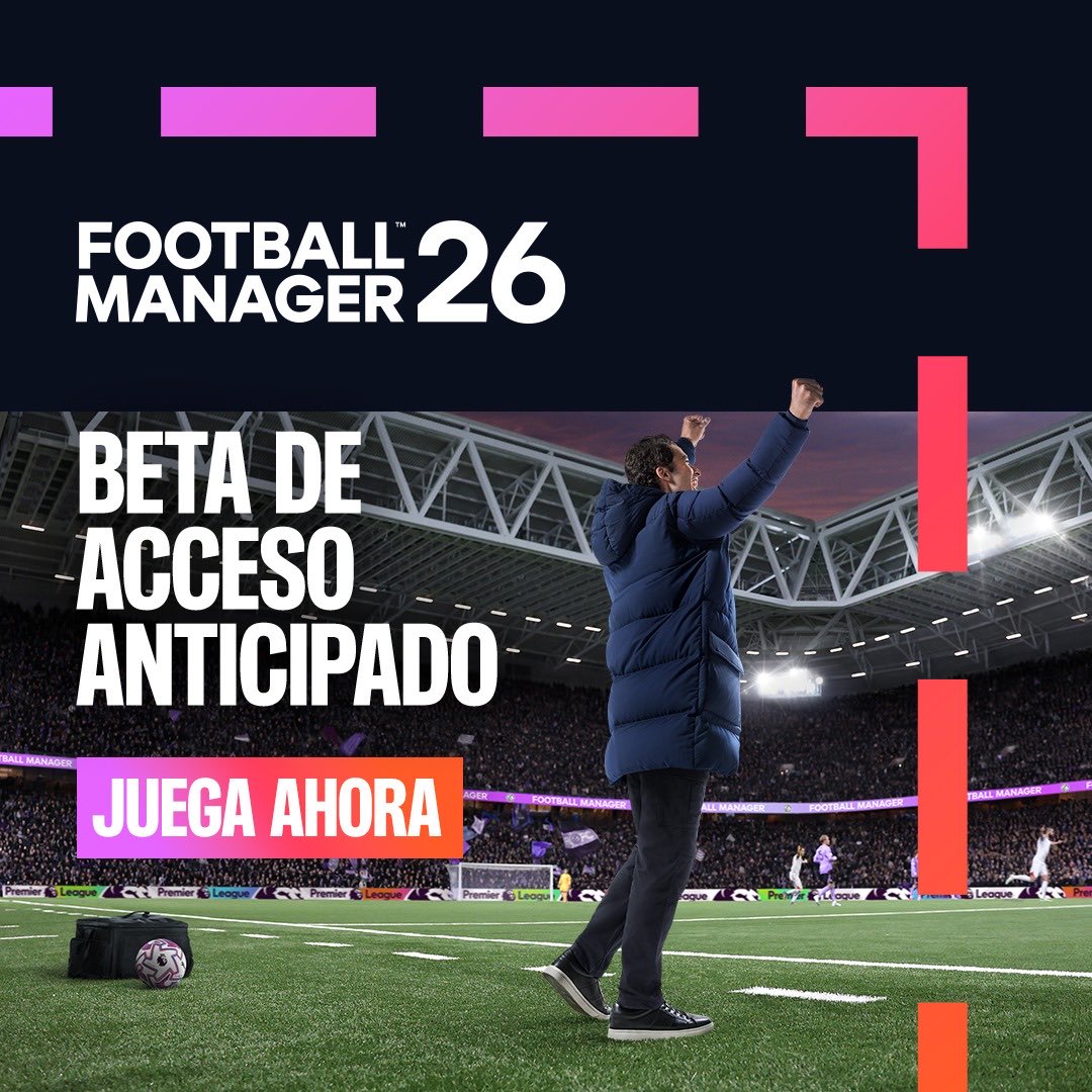 Por si te lo perdiste: Ya está aquí #FM26Beta😎 

Reserva #FM26 ahora en PC/Mac para obtener un 10% de descuento y acceso instantáneo. 

👉 FM26.info/BetaLatAm
