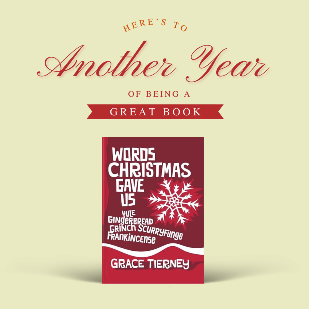 Happy Book Birthday to "Words Christmas Gave Us" which launched on this day last year. We managed the merry part of Merry Christmas well at the event in Academy Books! Still available in ebook, paperback, and hardback - wordfoolery.wordpress.com/my-books/ and the National Library of Ireland.