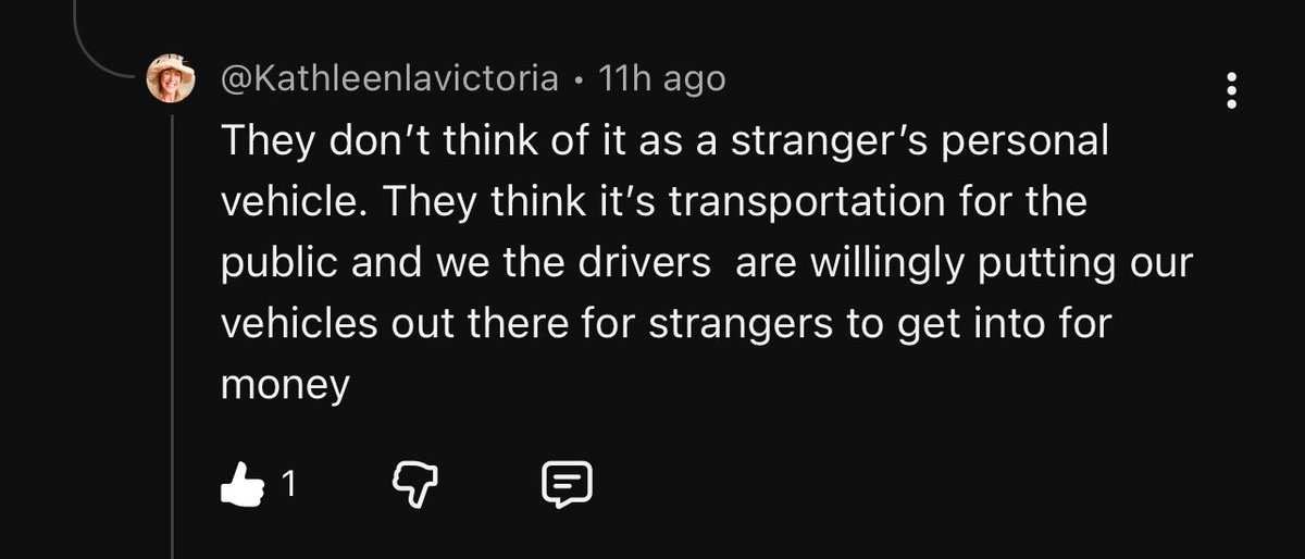 Chuck Driver (@thechuckdriver) on Twitter photo So many great comments from this <a href="/TheRideshareGuy/">Harry Campbell 🇺🇸</a> video, but this one really nails why passengers feel comfortable eating in rideshare vehicles. What’s your take? 🍕 So many great comments from this <a href="/TheRideshareGuy/">Harry Campbell 🇺🇸</a> video, but this one really nails why passengers feel comfortable eating in rideshare vehicles. What’s your take? 🍕