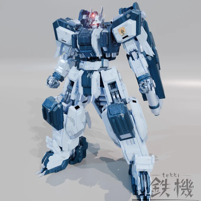 大型スラスター内蔵のバックパックも出来あがったので、遂に機体の全身が完成した!! フレームから作り込み始めて早3ヶ月…徹底的にこだわって作り込んであるので、外部装甲を外すと内側の密度がものすごいことになっている…!