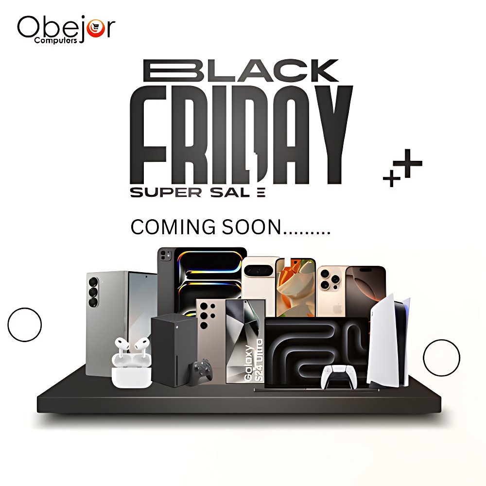 obejorcomputers's tweet image. 🖤 Black Friday is almost here!

Get ready for massive Nigeria Black Friday tech deals 
Before you shop, read The Ultimate Tech Buyer’s Guide learn how to find genuine gadgets, avoid scams &amp;amp; save big

👉 obejorcomputers.com/blog/the-ultim…

#BlackFridayNigeria #ObejorComputers #TechDeals