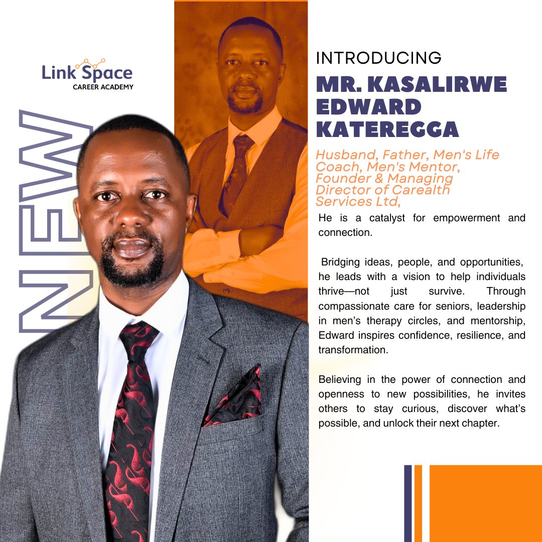 Introducing Mr. Kasalirwe Edward Kateregga
Please join us in giving a warm welcome to our new team member, Mr. Kasalirwe Edward Kateregga!
Edward is a Husband, Father, Men's Life Coach, and Men's Mentor. He is also the Founder &amp; Managing Director of Carealth Services