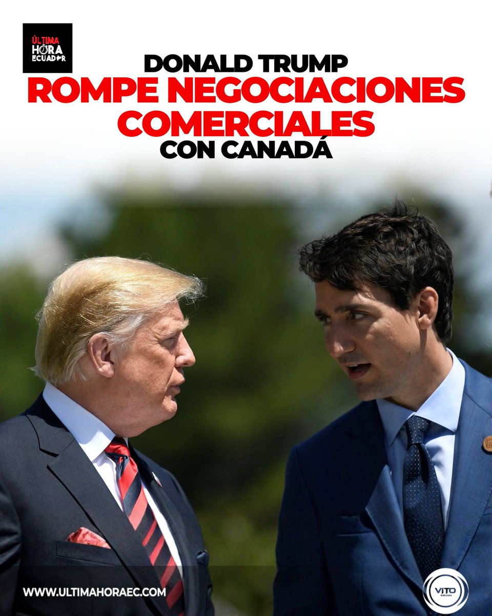 Donald Trump confirmó el fin de las negociaciones comerciales con Canadá tras un video que calificó como “fraudulento”. El presidente afirmó que los aranceles son vitales para la seguridad nacional y la economía de EE. UU.