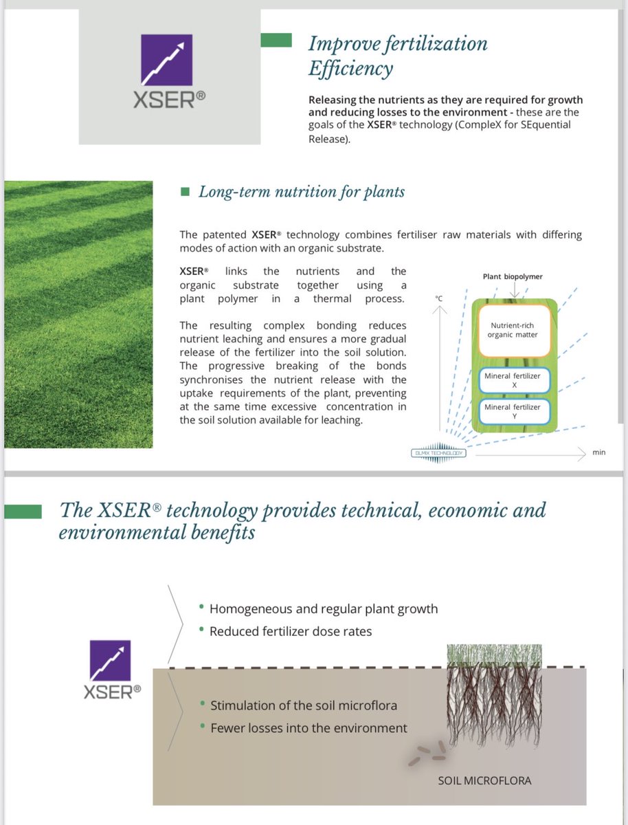 GolfGeek6's tweet image. @olmixgroup From technology to solution 🧪 

This weeks spotlight is XSER 🌱

“CompleX for SEquential Release”. 
Improved fertilisation efficiency providing technical, economic and environmental benefits. 

Exclusively available @CollierTurfCare