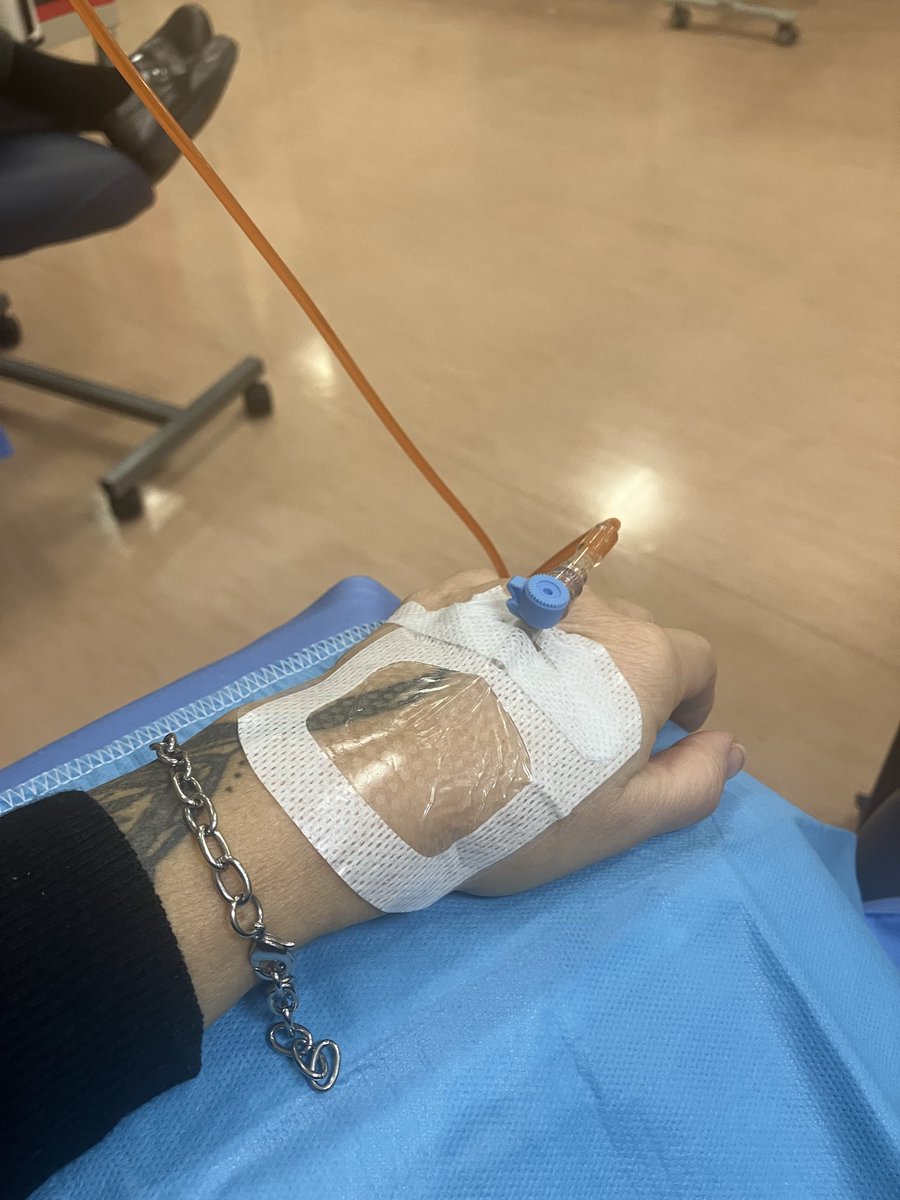 Ultima infusione, fra un mese esami e poi controlli 💪🏻🤞🏻