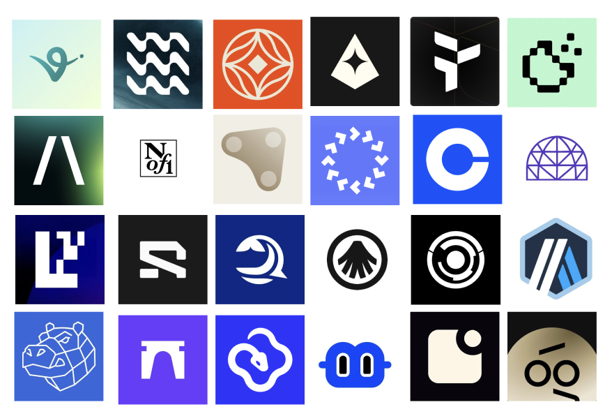 Grid of logos from various DeAI projects featured in the roundup
