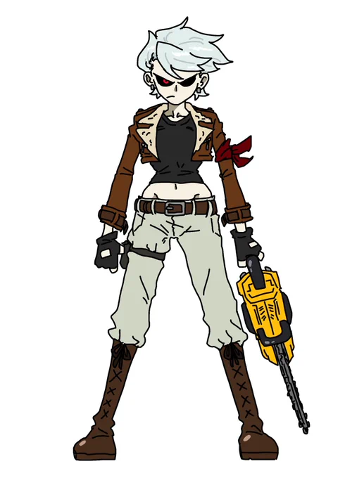 昔描いたオリキャラをちょっとリメイク