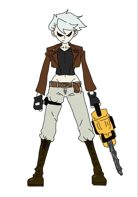 昔描いたオリキャラをちょっとリメイク