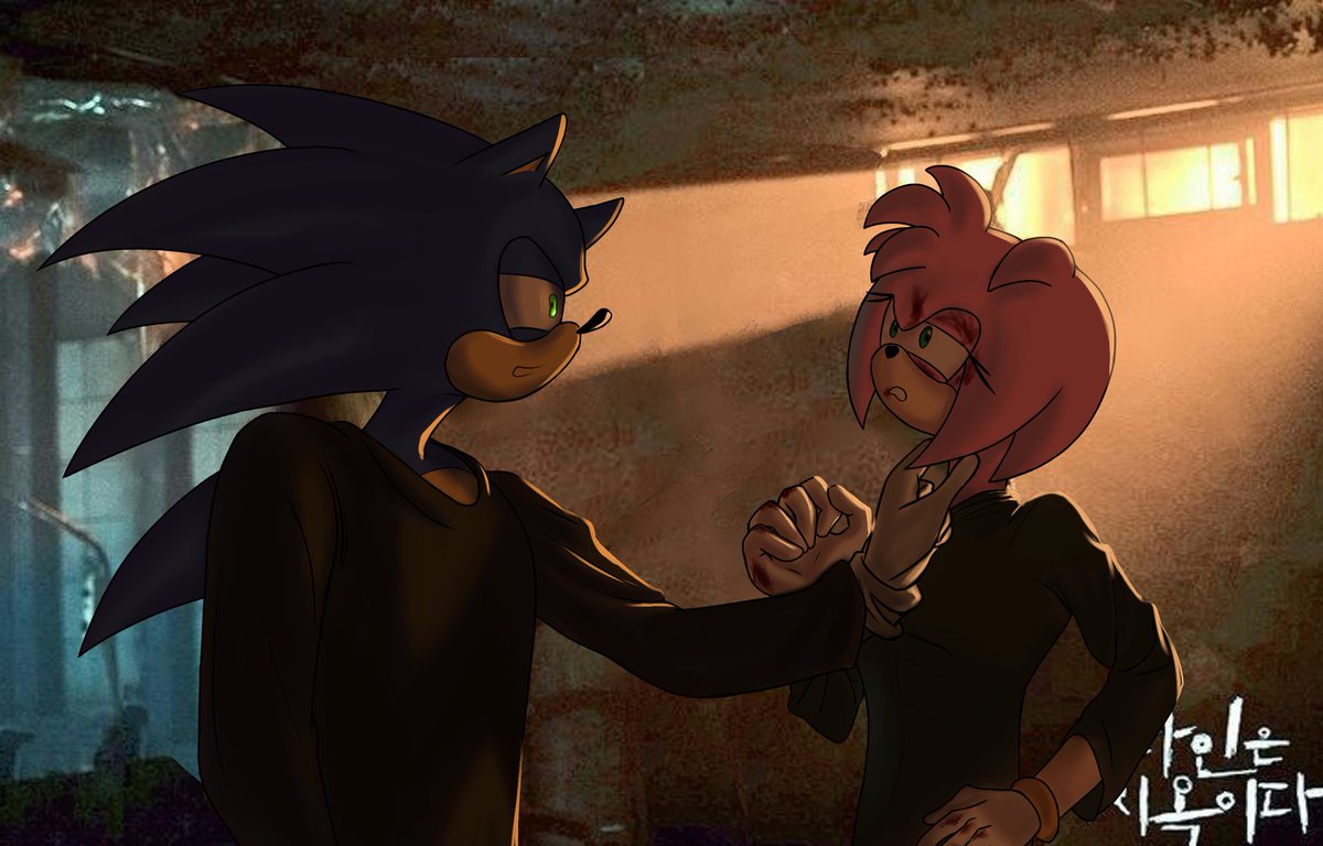 sahar_tsu's tweet photo. Really wild crossover... Can't help myself I like both thing it's spicyyy

#amyrose #sonicthehedgehog #sonamy #strangersfromhell https://t.co/S52118QfiG