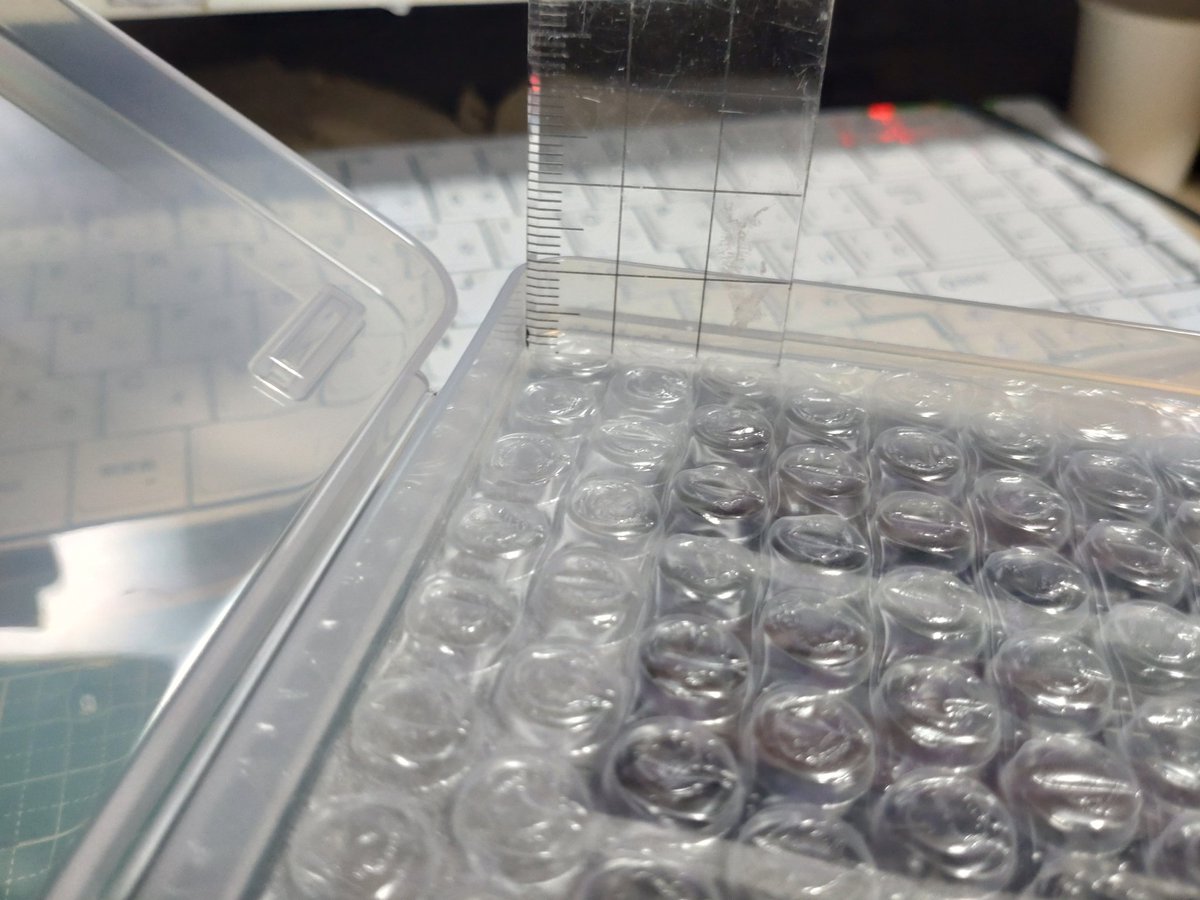 kitaz's tweet image. 帰宅途中に寄ったダイソーでSHIKIRI 0深型なるものを発見。早速、Nshellさんのウレタンインナーをセットしてみた。プチプチシートを入れても1cmくらい空いてしまうが、上手く埋めれば問題ないね。旧型客車最大14両を一箱で持ち運べるようになるな！
#Nshell #SHIKIRI0