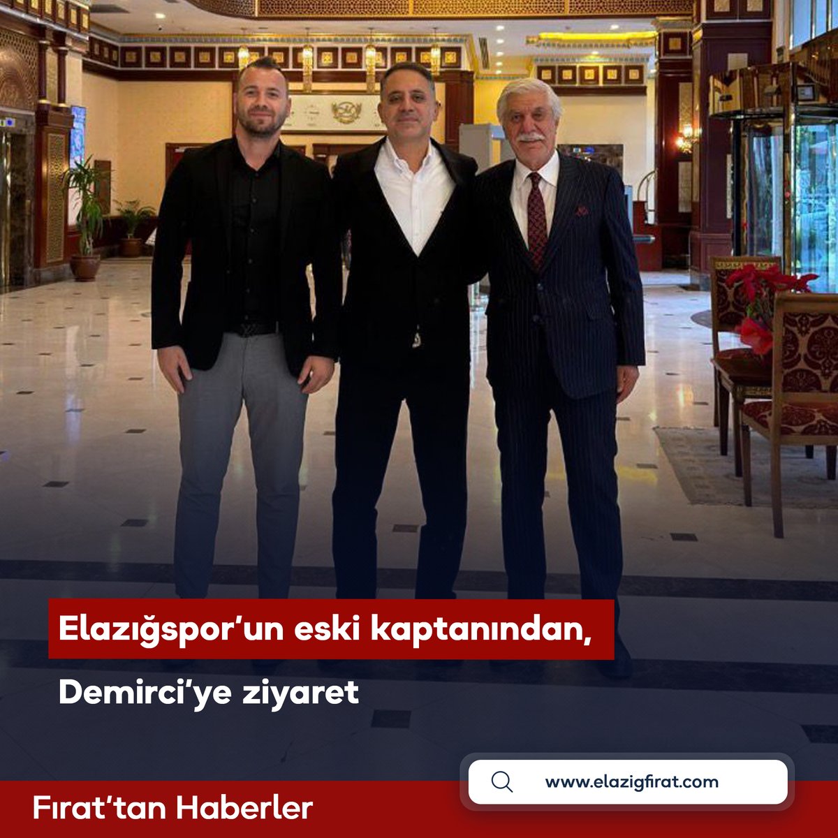 Elazığspor’un eski kaptanından, Demirci’ye ziyaret
elazigfirat.com/haber/26656800…
#elazığ #elazığhaber #elazığspor <a href="/veyseldemirci06/">Veysel DEMİRCİ</a>