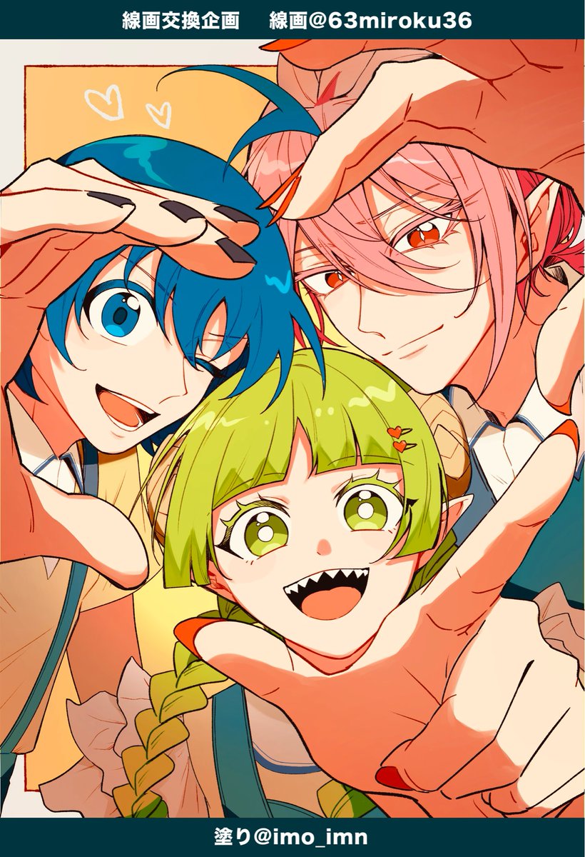 imo_imn's tweet photo. #線画交換企画
こちらのミロクさんのまぐんを塗らせて頂きました！！ https://t.co/Ud7aKvbsXb