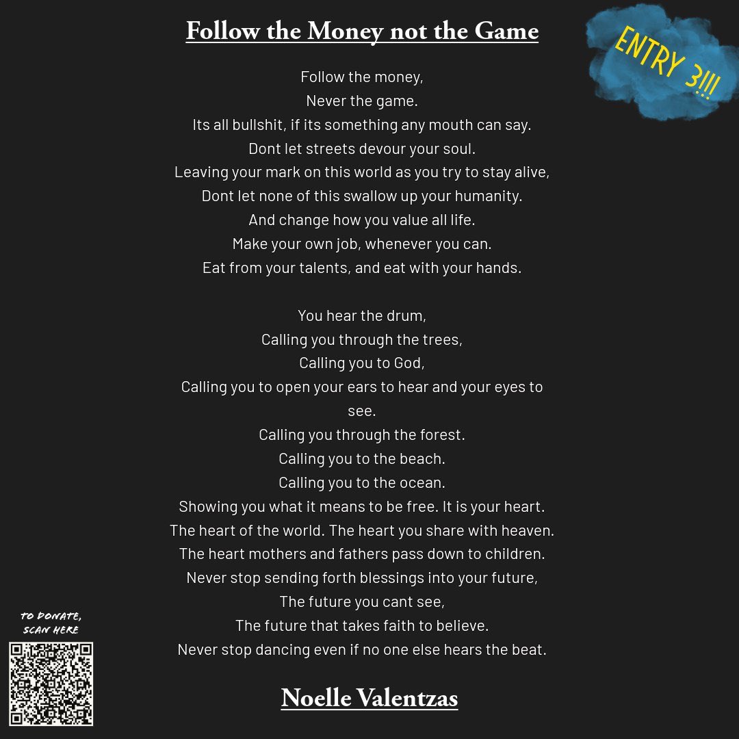 CivilFreedoms's tweet photo. Another beautiful entry for this months poem contest. We only have one more after this, winner will be announced on the 28th!
Keep liking and sharing your favourite one!
#poetry #hope #love https://t.co/PVpkP1KzBF