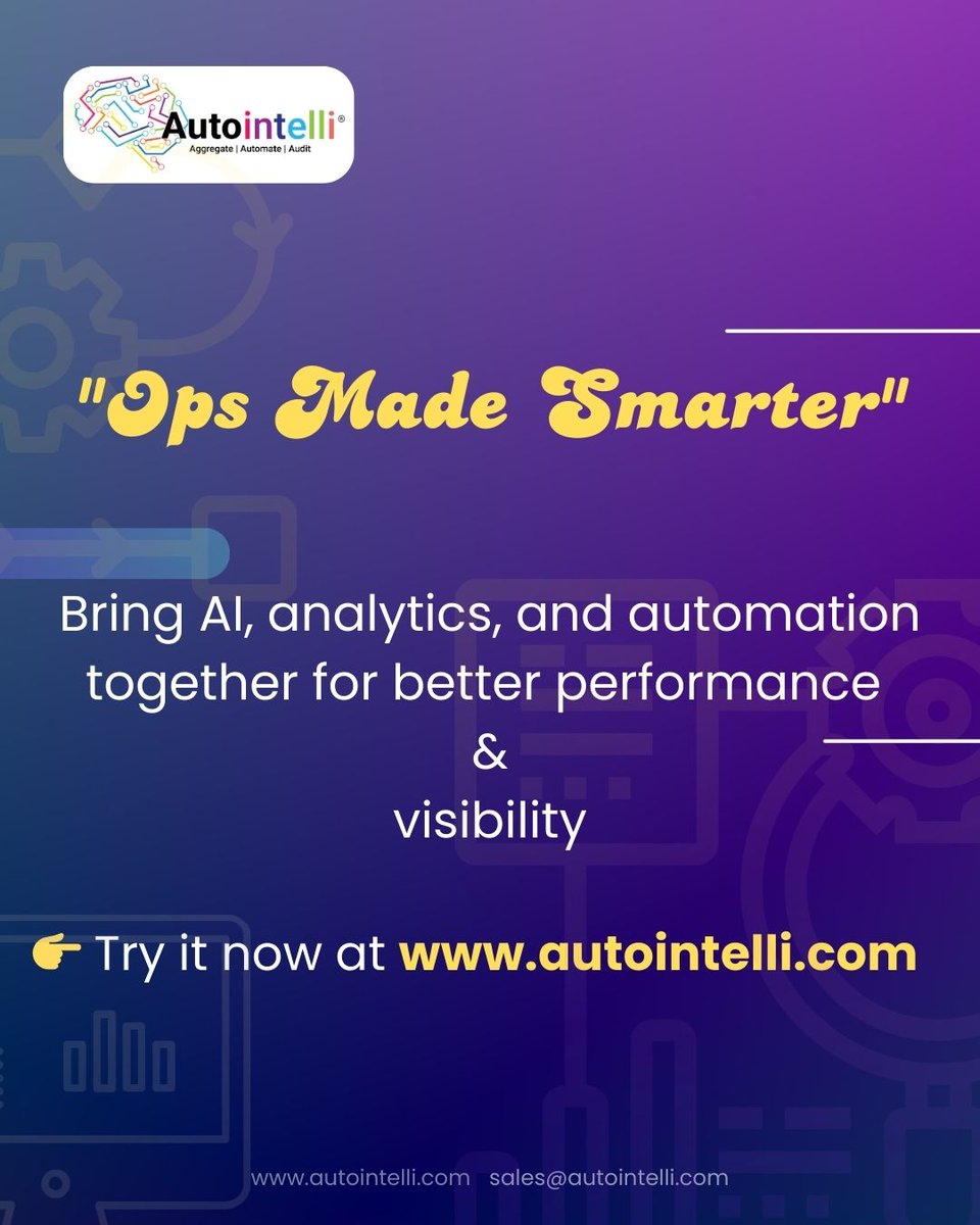 autointelli's tweet image. “Ops Made Smarter” 💡
Unite AI, analytics, and automation for improved visibility &amp;amp; performance.

👉 Try it now: autointelli.com

#AIops #Automation #SmartOps #Autointelli #ITOperations #TechInnovation
