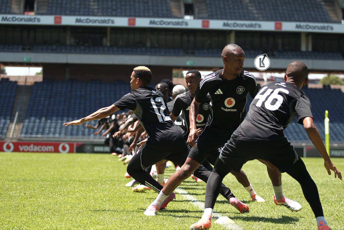 📍Orlando 

<a href="/orlandopirates/">Orlando Pirates</a> MD-1 training for St Eloi Lupopo for 15h00 kickoff.

The DR Congo outfit hold a 3-0 lead from the first leg. 

#TotalEnergiesCAFCL