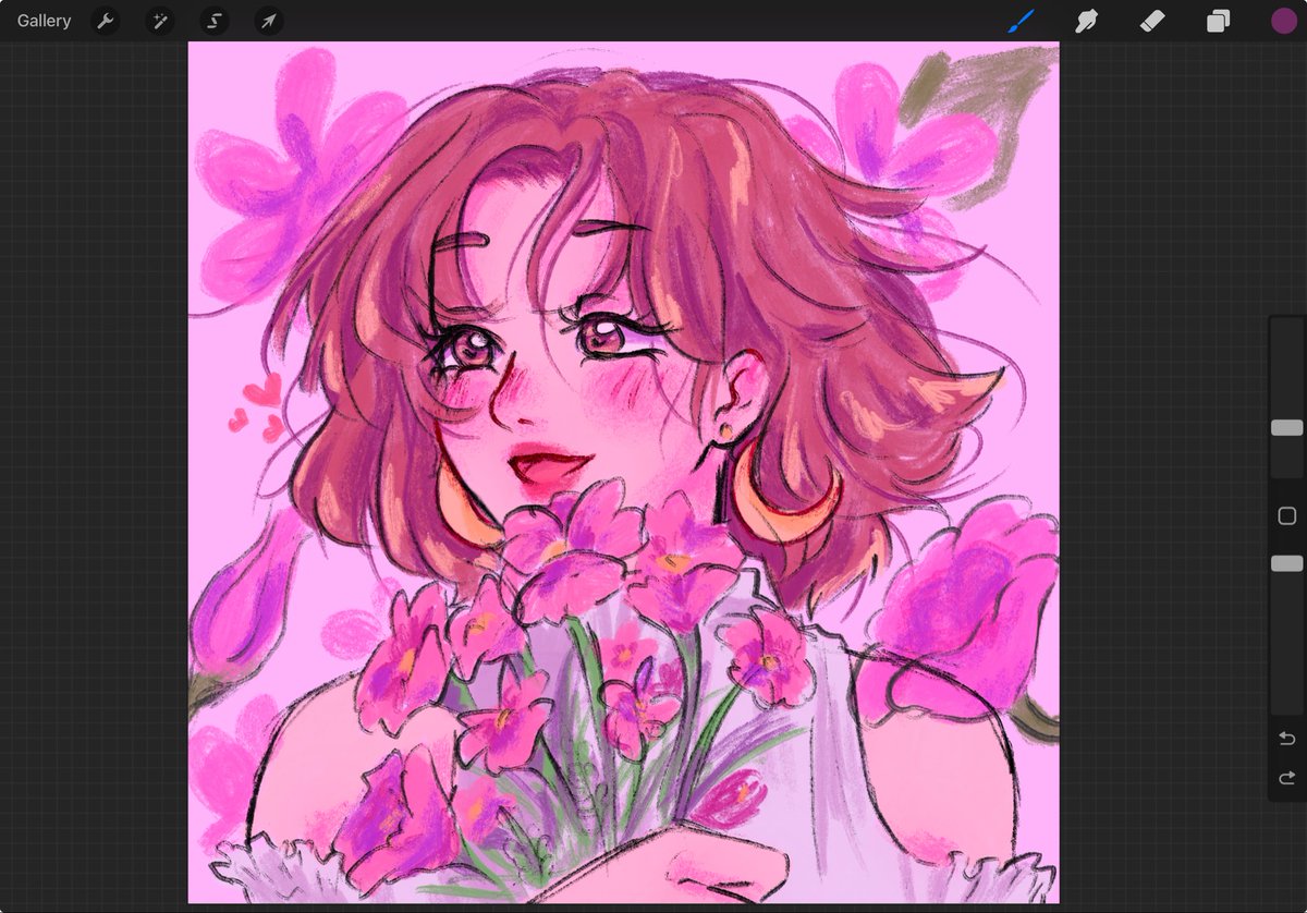 RuexzArt's tweet image. اسرع واول رسمة اشارك فيها بفعاليات نهلة .. مبسوطة بالنتيجة💗 
الورقية كنت بكملها بس نسيتها ف الدوام و اترمت للاسف
#procreate #procreateart