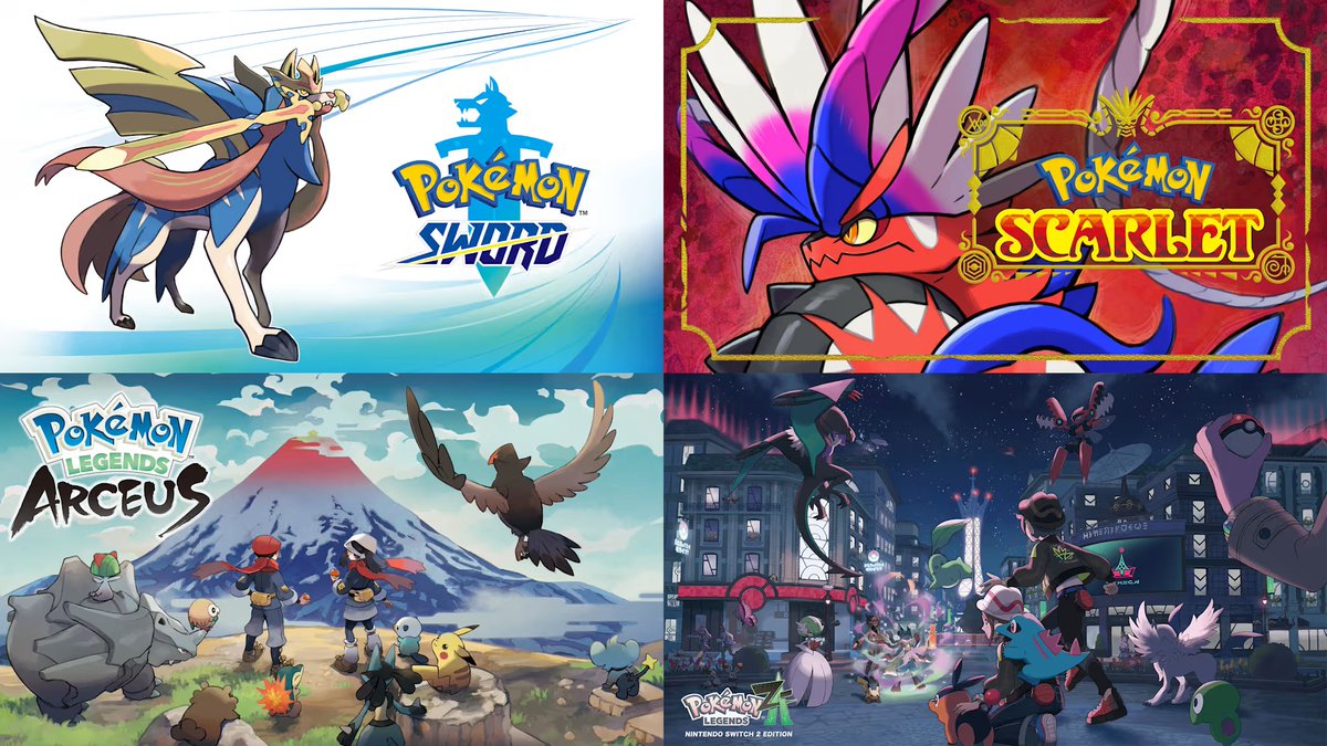 Pokemon Company sold 100 million units of software on Switch with just the main games:
 
Lets' Go: ~15 million
Sword/Shield: ~26.84 million
Scarlet/Violet: ~27.15 million
Brilliant Diamond/Shining Pearl: ~15 million
Legends Arceus: ~15 million
Legends Z-A: ~2.9 million