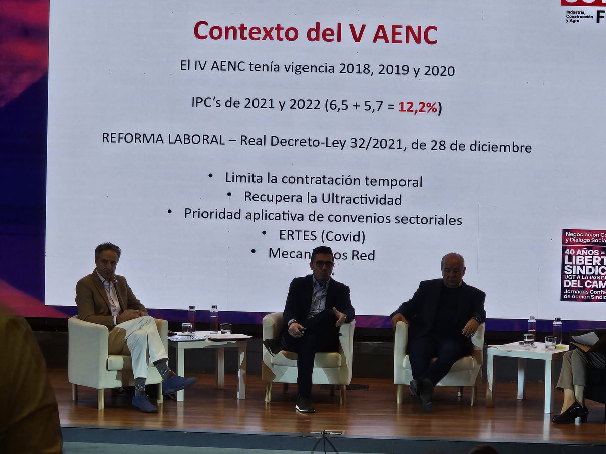 <a href="/UGT_Comunica/">UGT</a> 📈 Ante la inflación, Jose Antonio Pasadas <a href="/UGT_FICA/">UGT FICA #SalariooConflicto #PactoIndustria</a>, recuerda que las cláusulas de revisión salarial son la mejor herramienta para mantener poder adquisitivo sin comprometer la viabilidad empresarial, evaluando caso por caso. 🧾💶 <a href="/UGT_Comunica/">UGT</a>