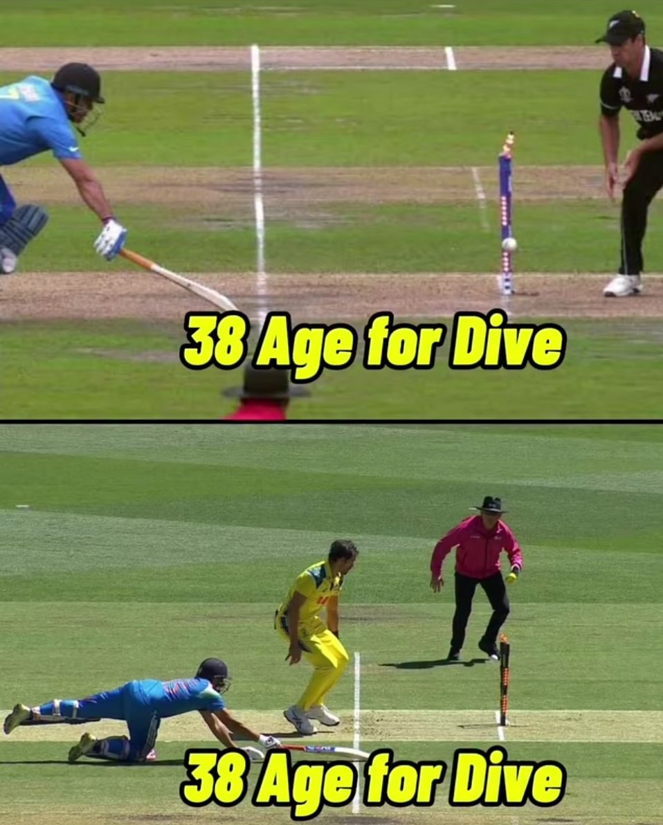 Rohit at the age of 38 can hurt himself just for a normal bilateral series.
Then there comes Mr Uncapped Thala who didn't even care once to dive in an ICC event 😓
#RohitSharma