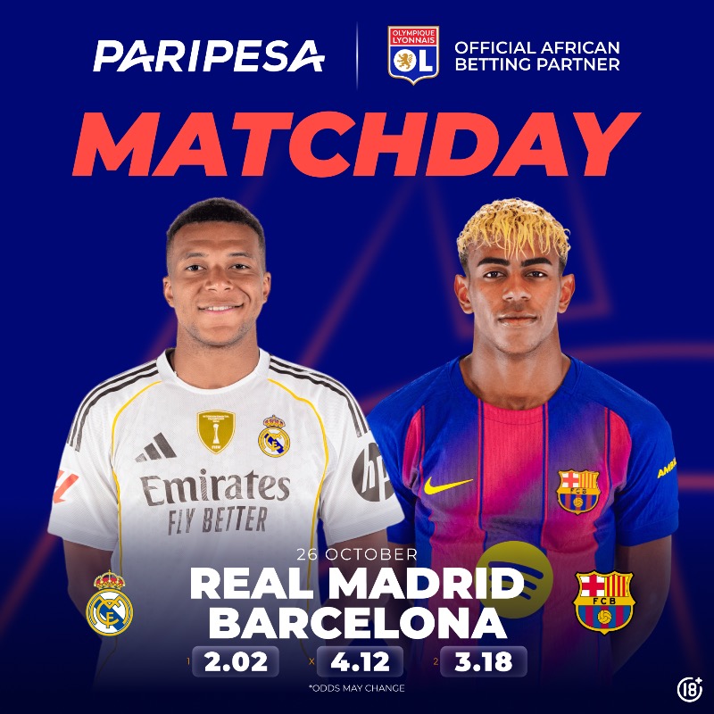 El Clásico is coming — Real Madrid vs Barcelona on October 26!

The world will watch — don’t just watch, be part of the action.
Bet with the best odds, follow every moment, and feel the rivalry live with PariPesa.

Your game. Your win. Your Clásico — on PariPesa!