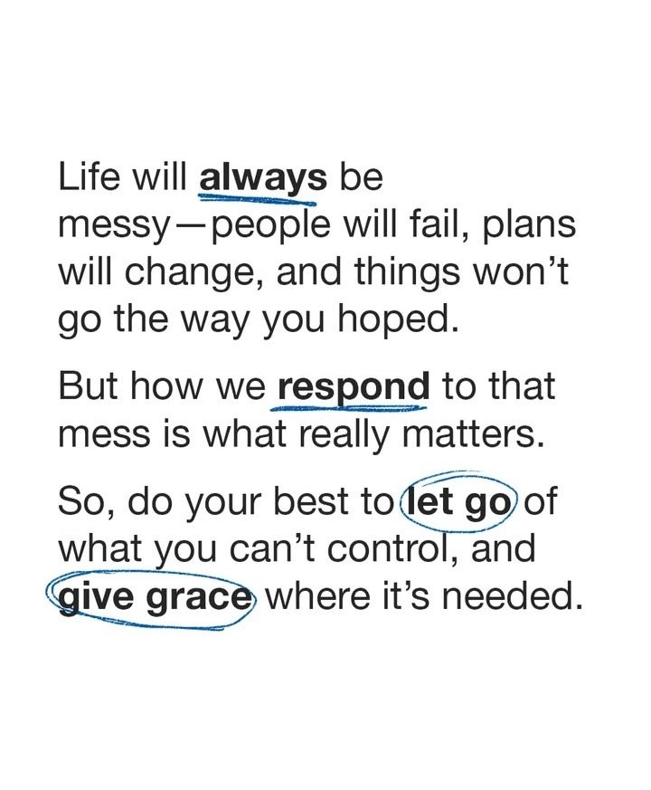 Life will always be messy