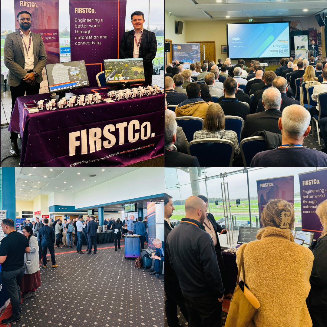 Yesterday, our team had the pleasure of exhibiting at the <a href="/railindustry/">RIA</a> (RIA) SigEx 2025 - one of the UK’s premier signalling conferences and exhibitions! #rail #RIASigEx2025 #networking #signalling #digital #Firstco
