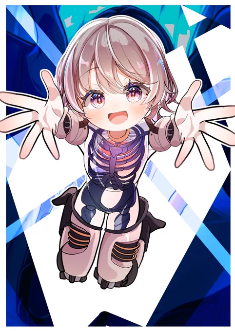 うちの子のSD!! いっぱいあいしたい!! #イラスト #oc