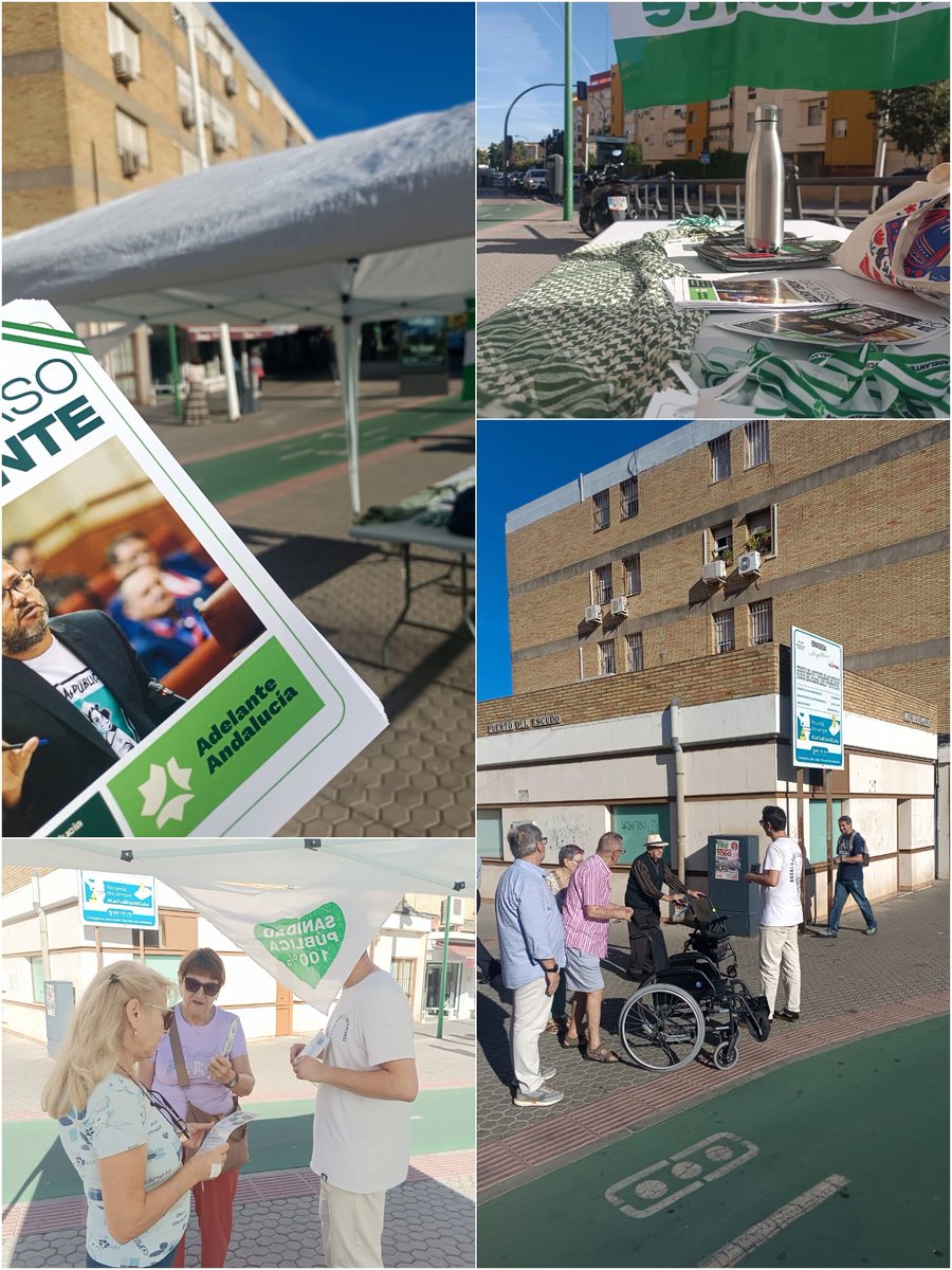 Hoy estamos en Amate defendiendo la sanidad pública y ofreciendo alternativa y esperanza frente a Moreno Bonilla y sus mentiras.