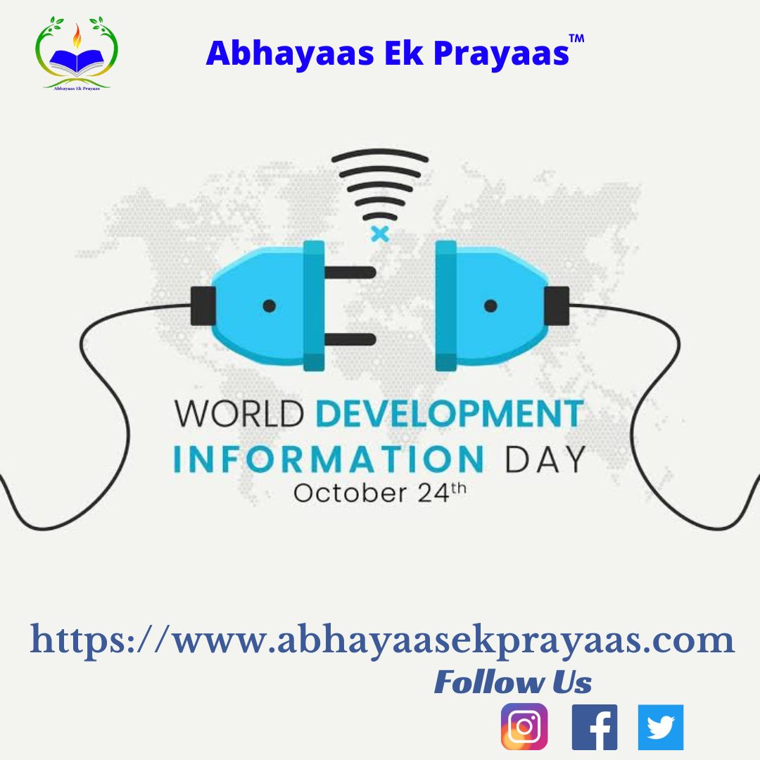 ek_prayaas's tweet image. "Let's bridge the digital divide! On World Development Information Day, we highlight the power of data & tech in driving sustainable development. Access to info is key to unlocking progress & equality #WDID #SustainableFuture #DataForDevelopment"
