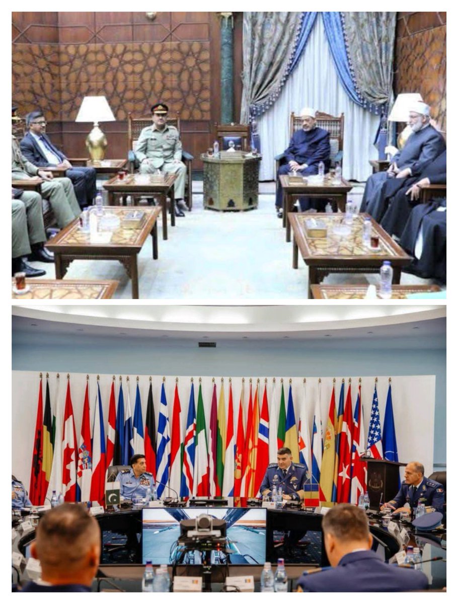 یہی چراغ جلیں گے تو روشنی ہو گی۔

پاکستان فضائیہ کے سربراہ رومانیہ جبکہ آرمی چیف مصر کے سرکاری دورے پر موجود ہیں۔الحَمْدُ ِلله
سفارتی محاذ پر بہترین سفارتکاری کا فریضہ سر انجام دیا جا رہا ہے۔الحَمْدُ ِلله

پاک افواج زندہ باد
پاکستان پاٸندہ باد