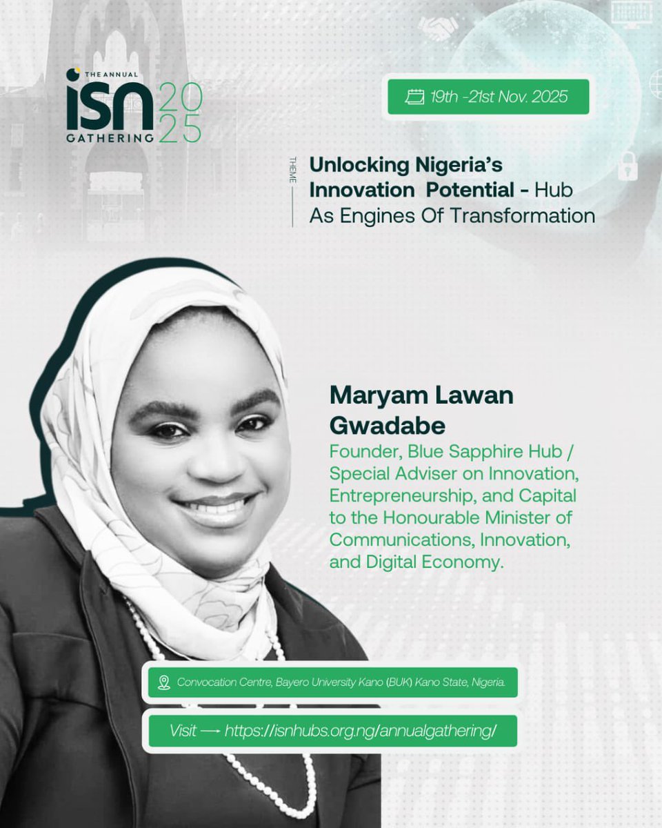 Engr_hauwerh's tweet image. Let's talk about Women in Tech - Guess Who is Coming to the @isnhubs Event