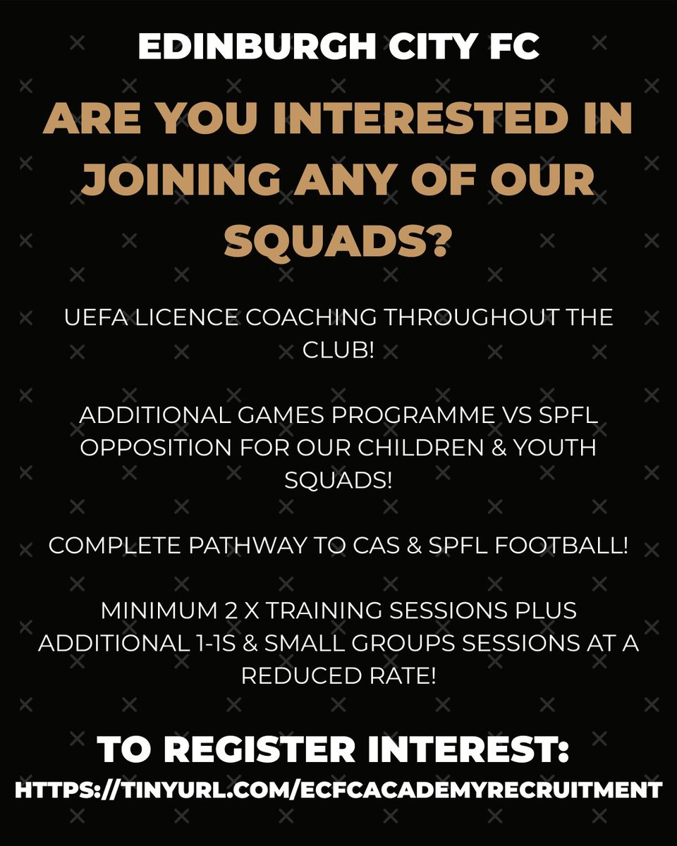 ⚽️🔥 𝙄𝙉𝙏𝙀𝙍𝙀𝙎𝙏𝙀𝘿 𝙄𝙉 𝙅𝙊𝙄𝙉𝙄𝙉𝙂 𝙊𝙐𝙍 𝘼𝘾𝘼𝘿𝙀𝙈𝙔?

Our Academy has opened up a club-wide portal for any player looking to join our growing pathway!

Simply follow the link in the image below, enter your details &amp; one of our staff will be in touch in due course!