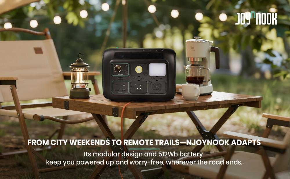 CaixiaNjoynook's tweet image. From city weekends to remote trails—Njoynook adapts. Its modular design and 512Wh battery keep you powered up and worry-free, wherever the road ends. #Njoynook #adventurepower #modulardesign #rvlife