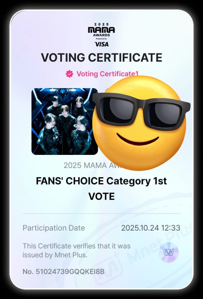 VOTE TXT ON MNET! 🗳 

don't break the chain! tag 5 moots and QRT with proof.

🔗 Vote here: share.mnetplus.world/2025-mama?miss…

tag your moa moots
<a href="/bam___gyuuu/">⋆ ˚₊ LUVV 달콩 ₊˚ ⋆</a>
<a href="/hyukais_mine/">Dilsᯓ★🌻</a>
<a href="/ywwnnzzn/">𝐤𝐚𝐲𝐥𝐚 . *. ⋆</a>
<a href="/sodasoobie/">annie ࣪𖤐</a>
<a href="/gyutiegi/">✩⋆˙𝓖𝓲𝓲 🍀 || k/ia</a>

#2025MAMAVOTE 
#TOMORROWXTOGETHER