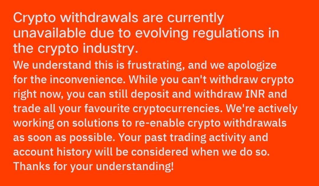 pushpendrakum's tweet photo. Tomorrow : every will get withdrawal.

Today : 😭😭😭
#Wazirx https://t.co/WadKB7Hepe
