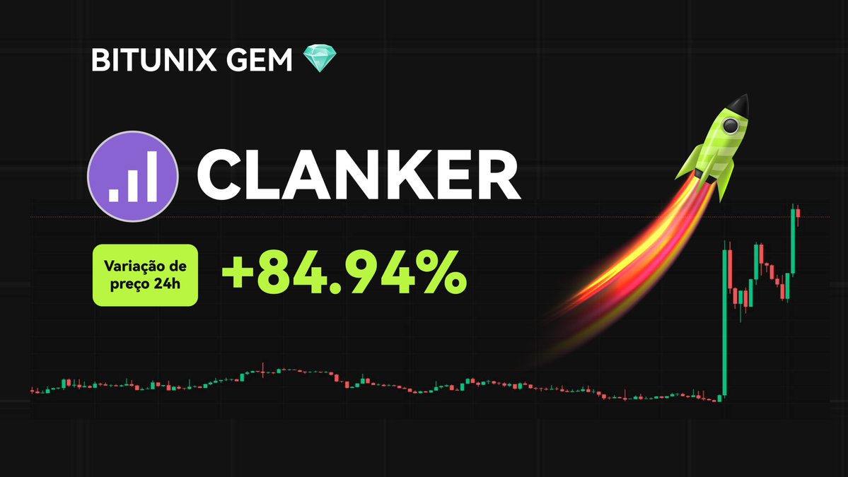 BitunixPT's tweet image. 💎GEMAS BITUNIX💎

$CLANKER
📈VARIAÇÃO 24H +84,94%
📅LISTADA NO DIA 06/12/2024

Como comprar em spot👉 short.bitunixads.com/1DoJfD7U