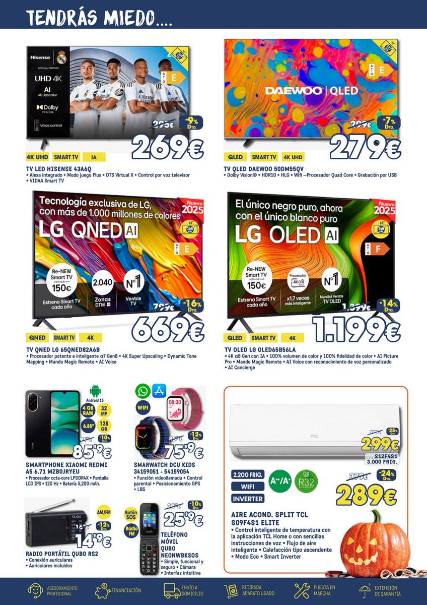 🎃 Tendrás miedo de perderte estas #Ofertas 

💢 Junamer Electrohogar ofrece a nuestros #afiliados estas súper ofertas #Halloween con gran variedad de productos.

ℹ️ Amplía información en la seción de ofertas 👉 sppme-a.es/servicios/ofer…