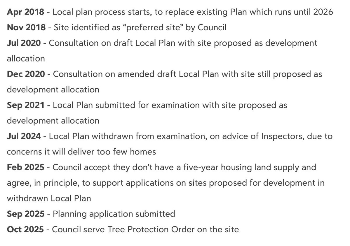Paul_SLG's tweet image. The planning system in action: the lifecycle of a development site.
