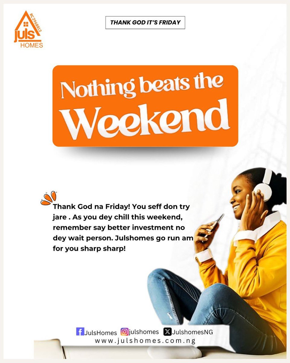 JulshomesNG's tweet photo. Happy Weekend https://t.co/nwbz8X0Jpg