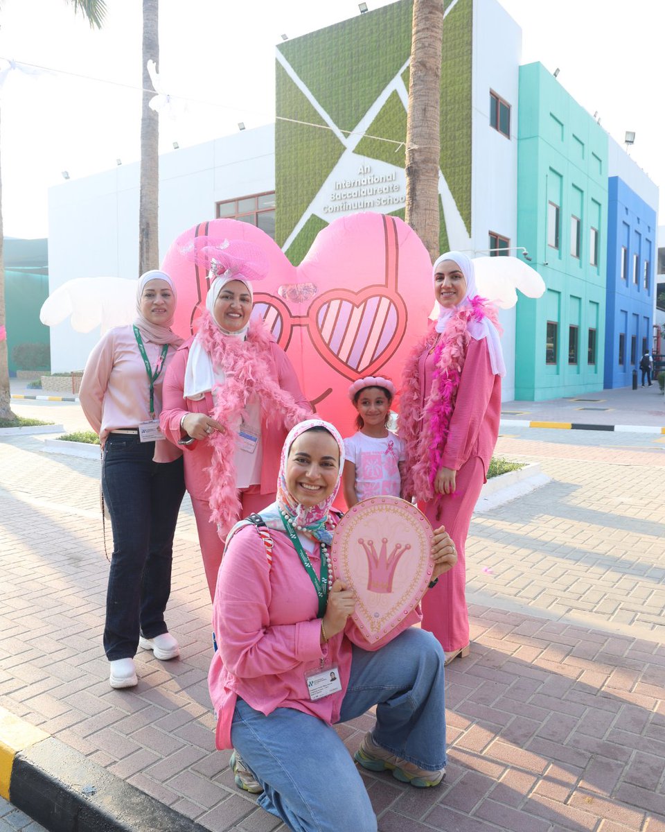 GreenfieldIntS's tweet image. Today, Greenfield turned pink for our annual Pink Day in support of breast cancer awareness 💗 Students and staff wore pink, showing their solidarity for this important cause. 
#ThrivingTogether #behappybeGIS #ProudlyTaaleem #PinkDay #BreastCancerAwareness 
@Taaleem