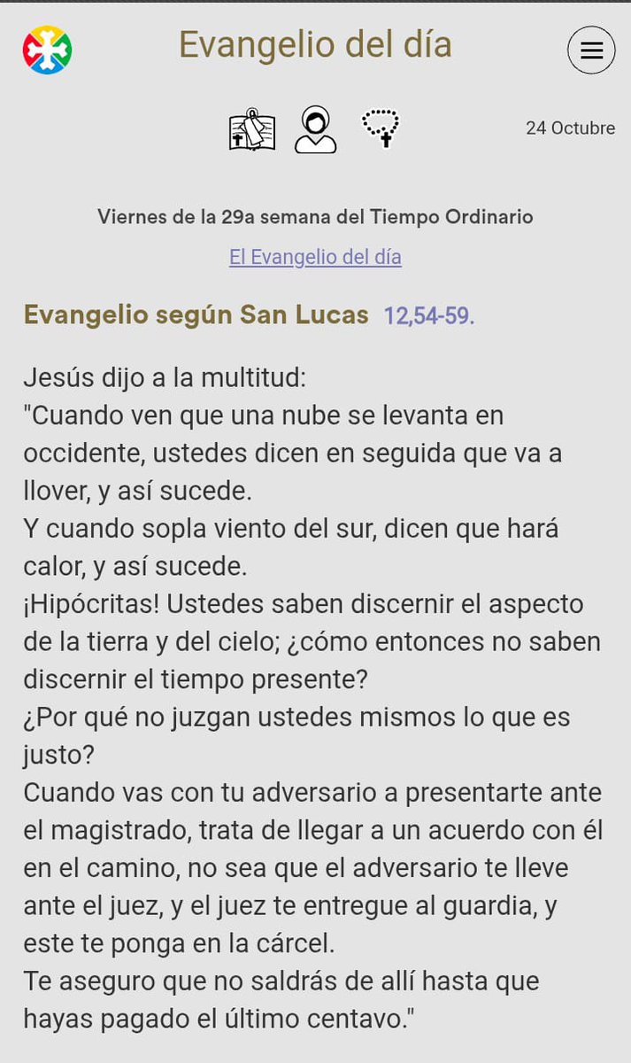 JuntosRecemos's tweet photo. Evangelio del día https://t.co/GCTIJgzlEs